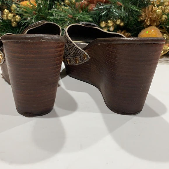 Tory Burch Wedge Heel Womens Size 8 1/2 M - Picture 4 of 9